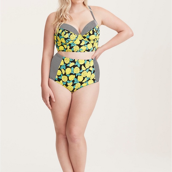 Torrid | Striped& Lemon Bikini - Picture 4 of 11